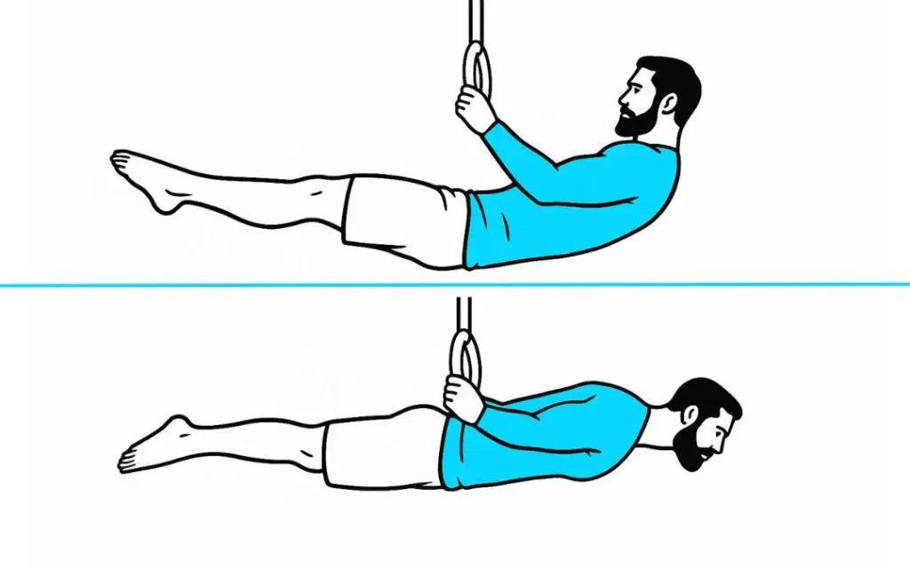 un homme qui fait un back lever et un front lever
